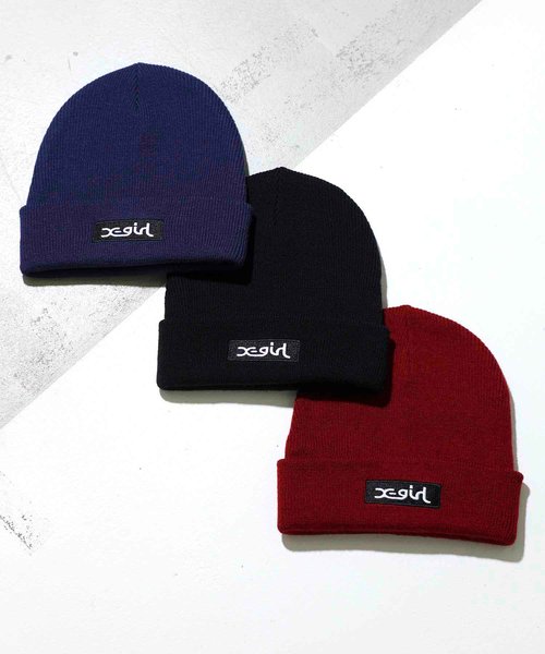 BOX_LOGO_KNIT_CAP_X-girl | X-girl（エックスガール）の通販 - mall