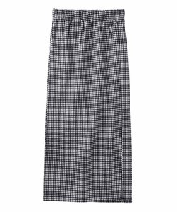 GINGHAM EASY SKIRT