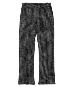 TWEED JERSEY WIDE FLARE PANTS