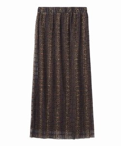 PLEATED SHEER SKIRT