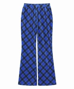 TARTAN PLAID FLARE PANTS