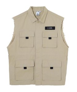 MILITARY SLEEVELESS SHIRT