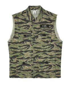 MILITARY SLEEVELESS SHIRT