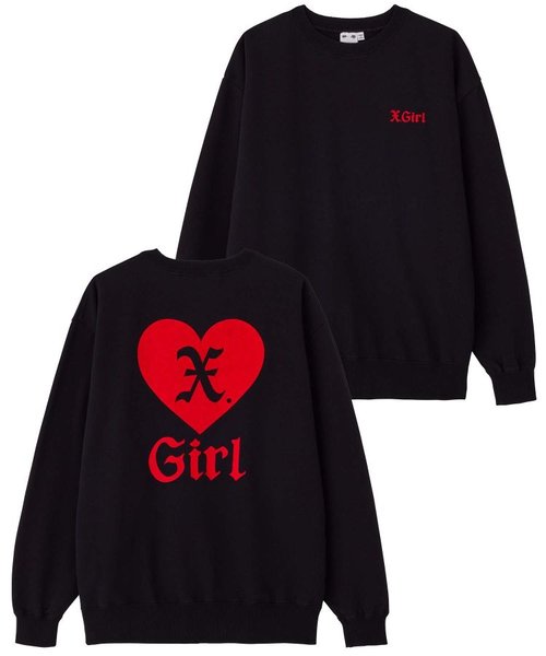 HEART CREWNECK SWEAT TOP