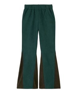 FAUX SUEDE FLARE PANTS