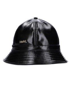 FAUX LEATHER METRO HAT