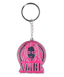 CIRCLE BACKGROUND FACE LOGO KEY CHARM