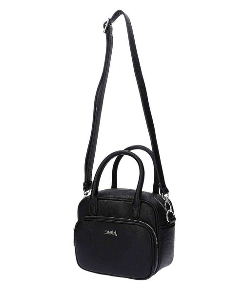 FAUX LEATHER 2WAY SHOULDER BAG