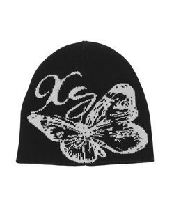 BUTTERFLY JACQUARD BEANIE