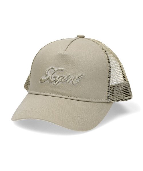 SPRAY PRINT AND EMBROIDERY TRUCKER CAP