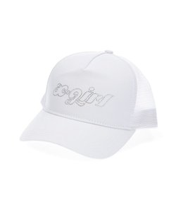 RHINESTONE LOGO TRUCKER CAP