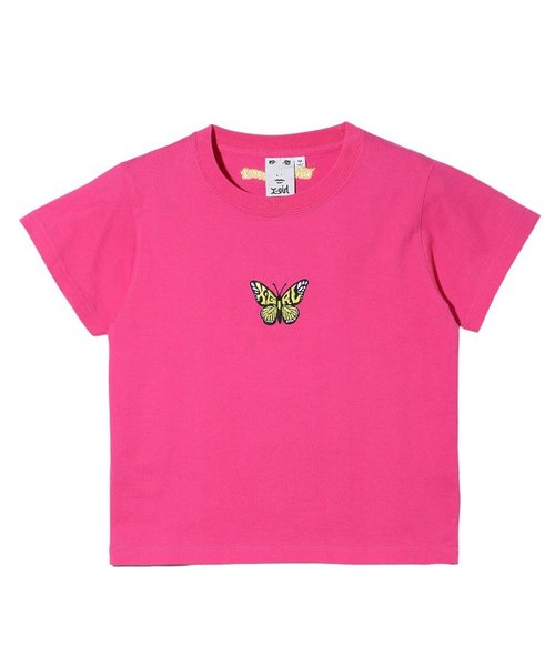 EMBROIDERED BUTTERFLY LOGO S/S BABY TEE