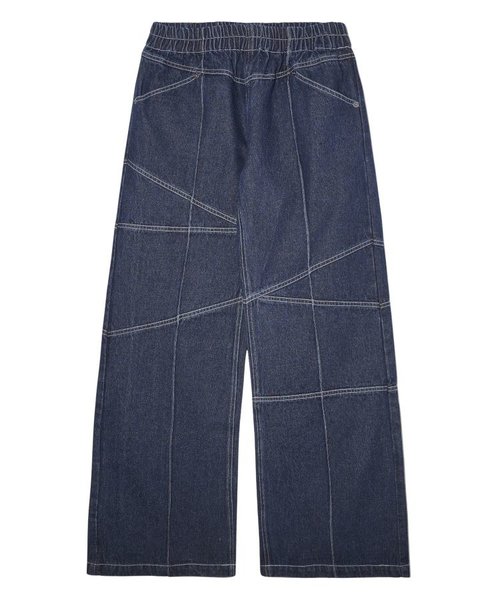 CONTRAST STITCH EASY PANTS