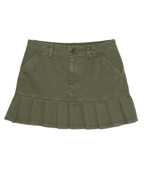 LOW RISE PLEATED MINI SKIRT