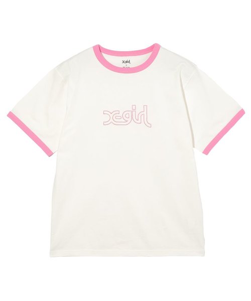 OUTLINE MILLS LOGO S/S RINGER TEE