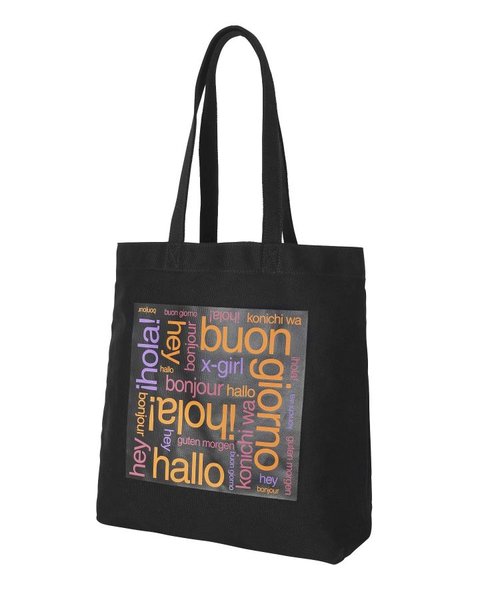 BONJOUR LOGO CANVAS TOTE BAG