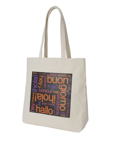 BONJOUR LOGO CANVAS TOTE BAG