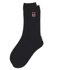 I LOVE XG LOGO SOCKS