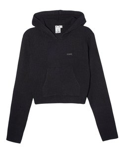 RIB KNIT HOODIE