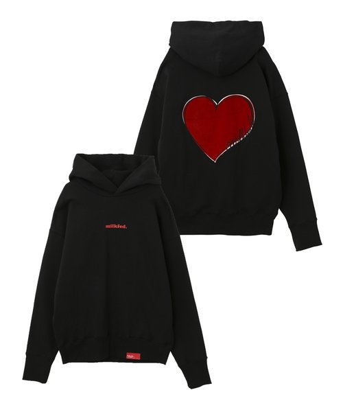 BIG HEART SWEAT HOODIE | MILKFED.（ミルクフェド）の通販 - &mall