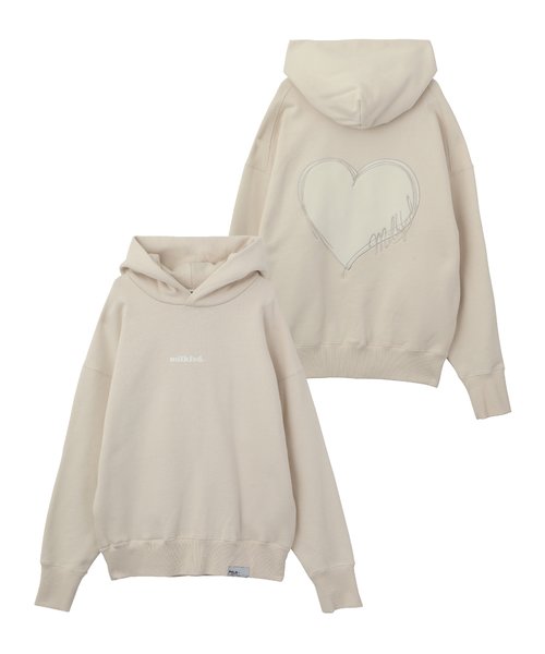 BIG HEART SWEAT HOODIE | MILKFED.（ミルクフェド）の通販 - &mall