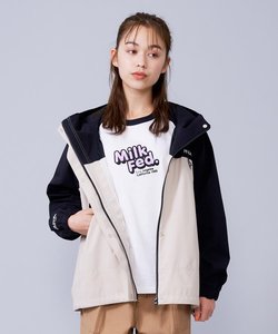 BACK LOGO BICOLOR MOUNTAIN PARKA