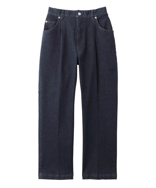 TUCK DENIM PANTS