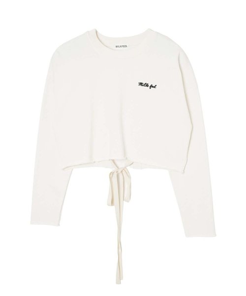 LACE UP SWEAT TOP