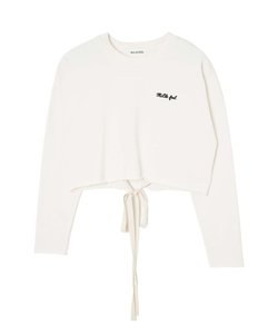 LACE UP SWEAT TOP