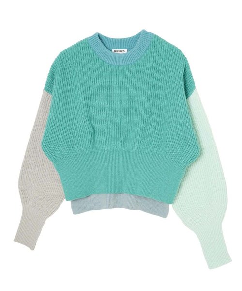 PANELED KNIT TOP