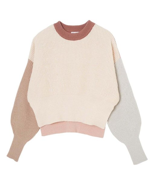 PANELED KNIT TOP