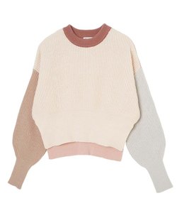 PANELED KNIT TOP