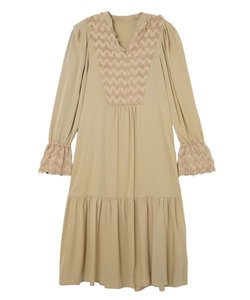 FRINGE PANELED DRESS