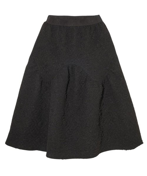 TULLE JACQUARD GATHERED SKIRT