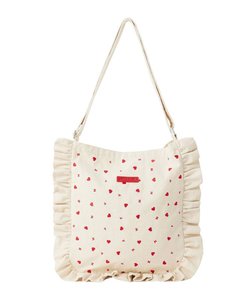 HEART EMBROIDERY CANVAS BAG