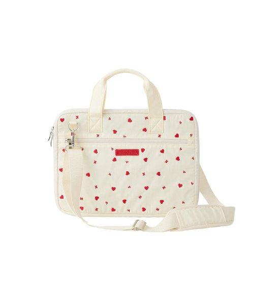 HEART EMBROIDERY PC BAG