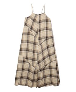 PLAID CAMISOLE DRESS