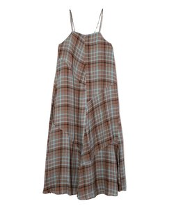 PLAID CAMISOLE DRESS