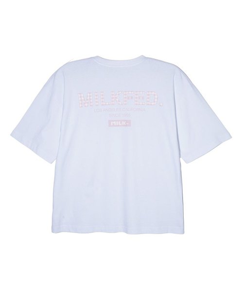 CHECKERED LOGO WIDE S/S TEE