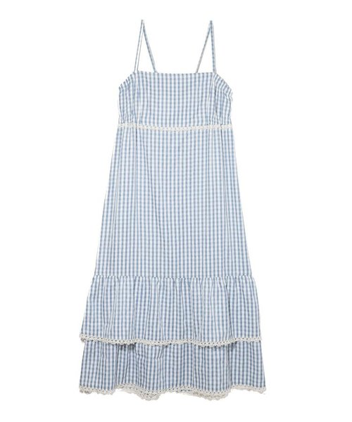 GINGHAM CAMISOLE DRESS