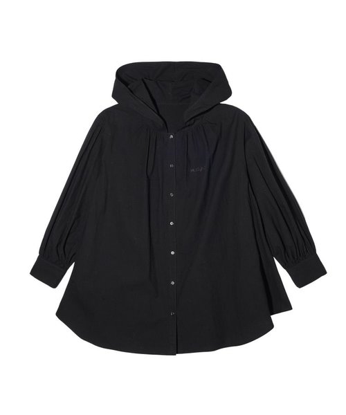 HOODED GATHER SHIRTS