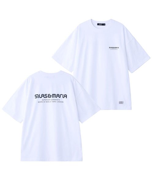 SILAS AND MARIA LOGO WIDE S/S TEE