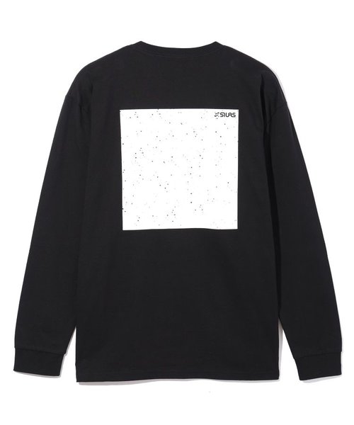 SPUTTERING SQUARE LOGO PRINT L/S TEE