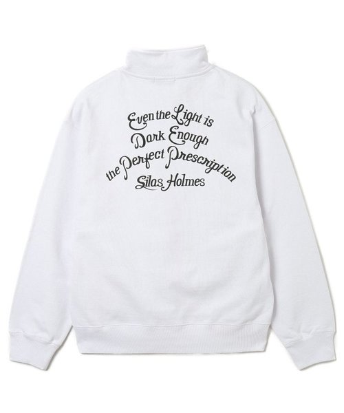 SCRIPT HALF ZIP SWEATSHIRT