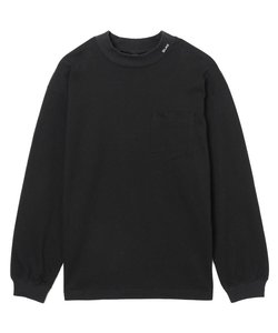 L/S MOCK NECK POCKET TEE