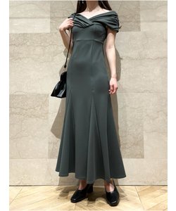 【WEB限定】カットタイトドレス