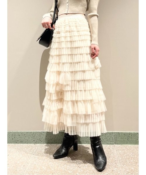 スナイデル] ボリュームティアードスカート SWFS245104 レディース