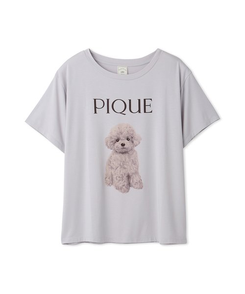 トイプードル柄ワンポイントTシャツ | gelato pique（ジェラートピケ