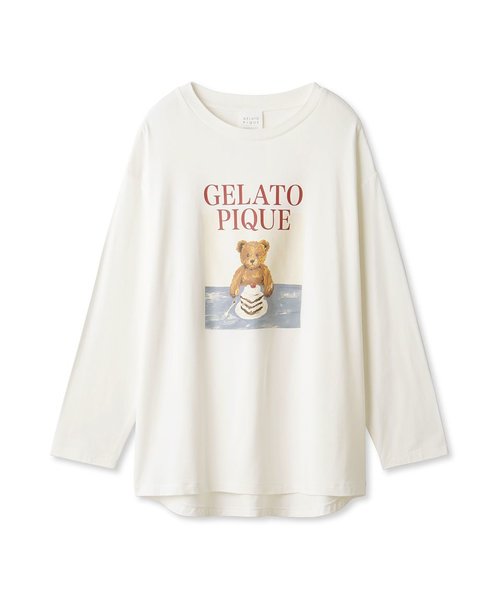 BEARandCAKEワンポイントロングTシャツ | gelato pique（ジェラート