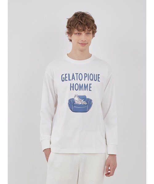 HOMME】スリープキャットロングTシャツ | gelato pique（ジェラート